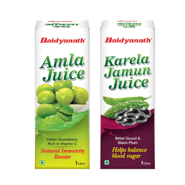 Baidyanath Karela Jamun + Amla Juice Combo 1 Litre